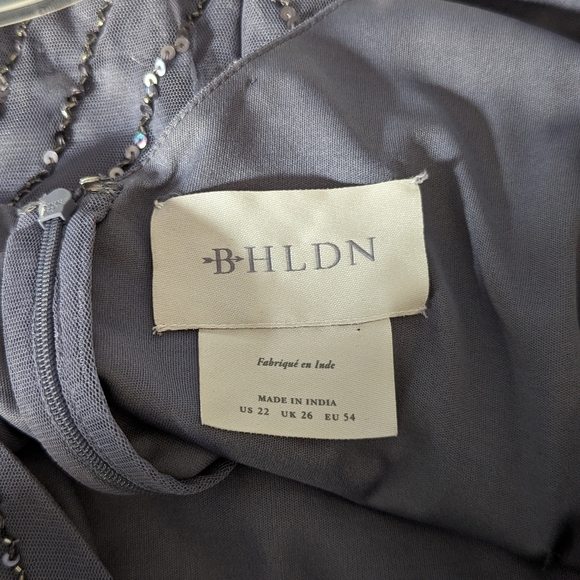 NWT. BHLDN Blaise Beaded Gown, Hydrangea - Picture 4 of 13